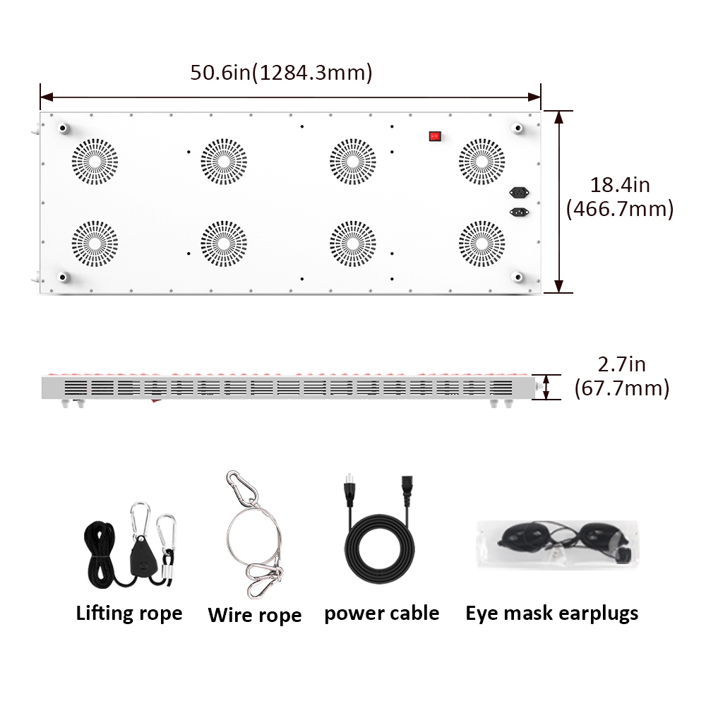2400W highpower red panel