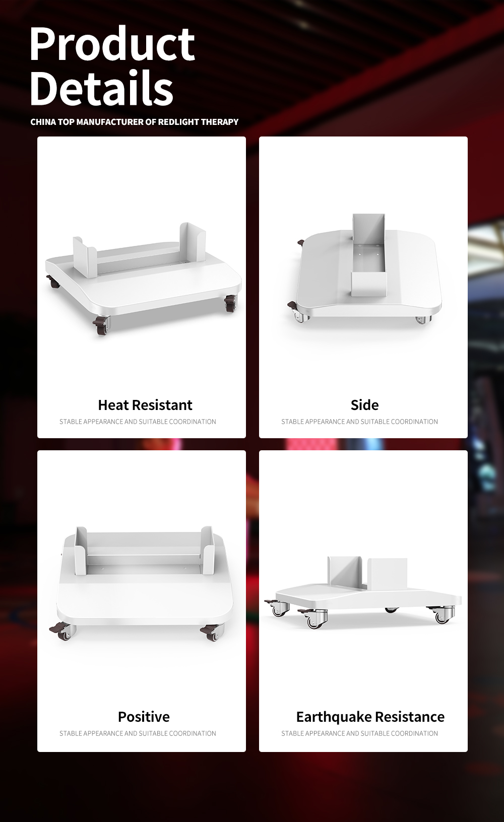 200w Red Light Therapy Rolling Stand