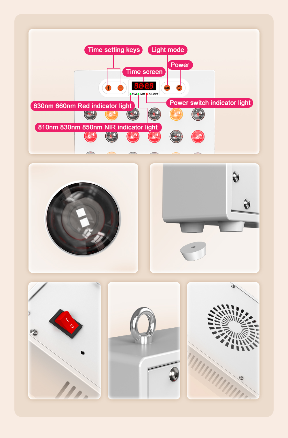 1500W red light therapy device