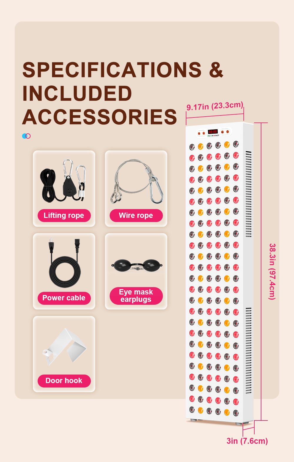 1500W red light therapy device