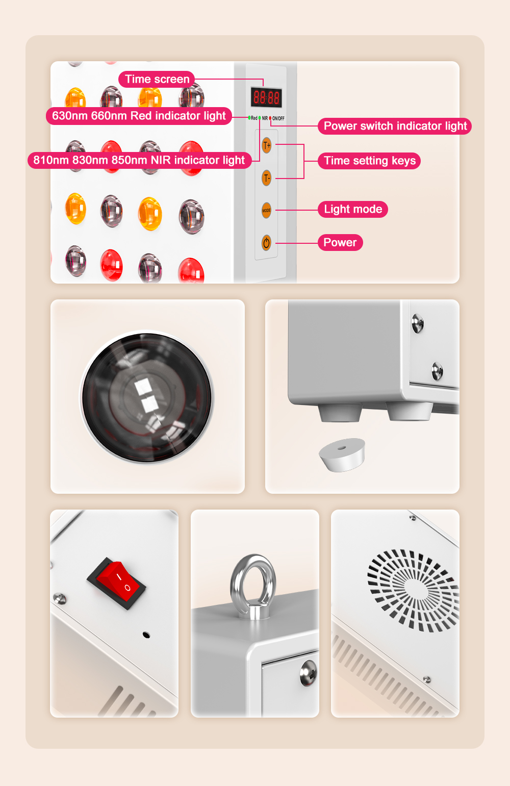 1500W red light therapy device