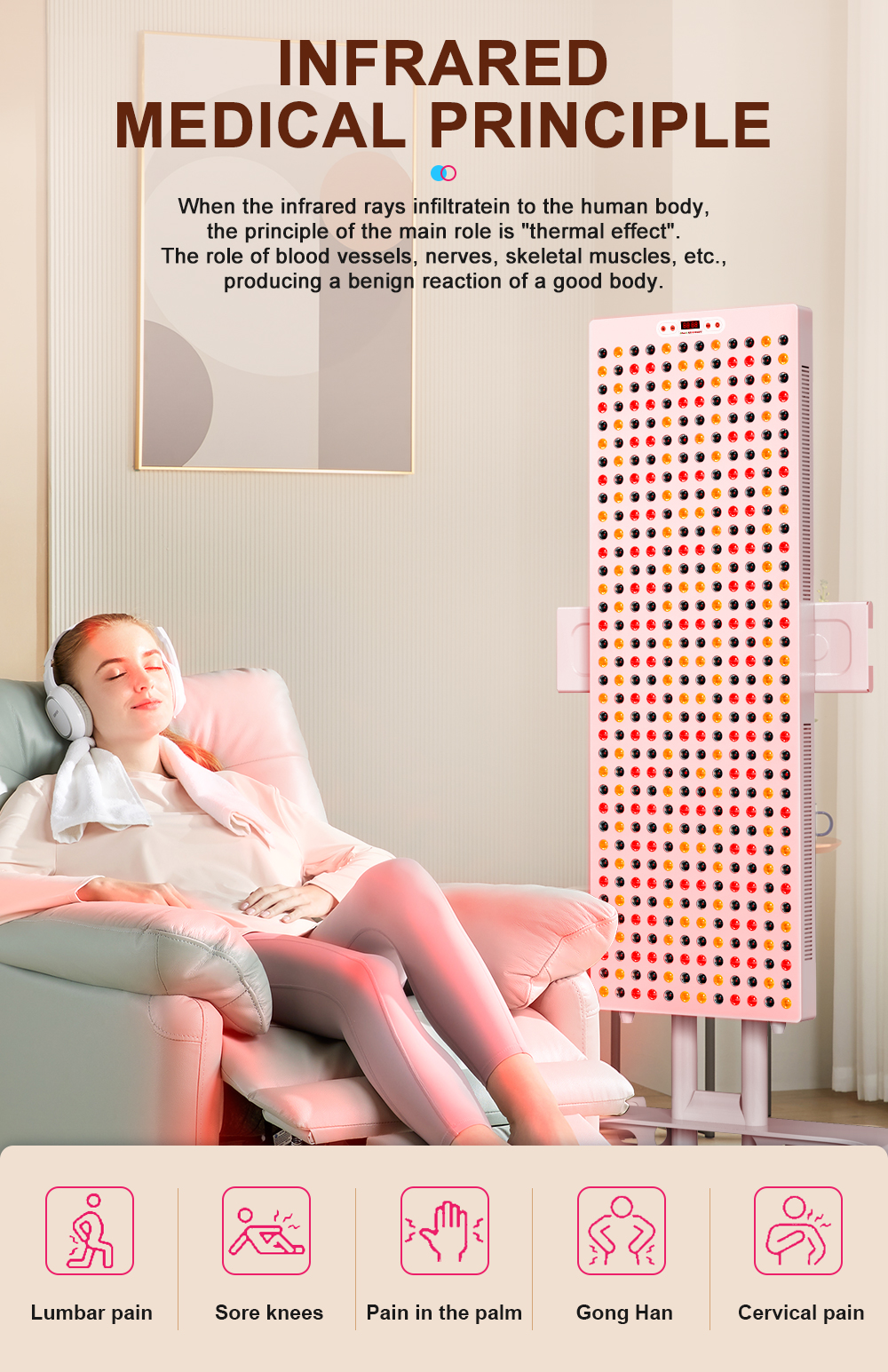 2160W red light therapy panel