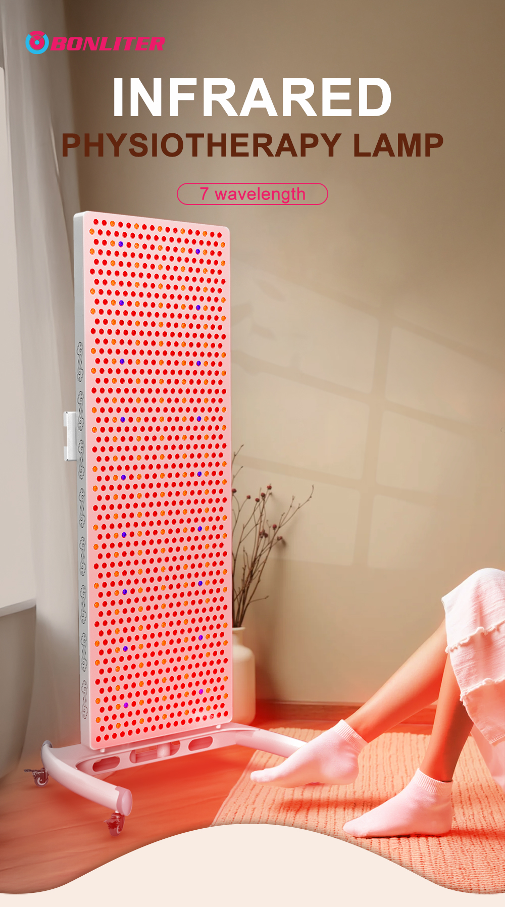 4725W red light therapy panel