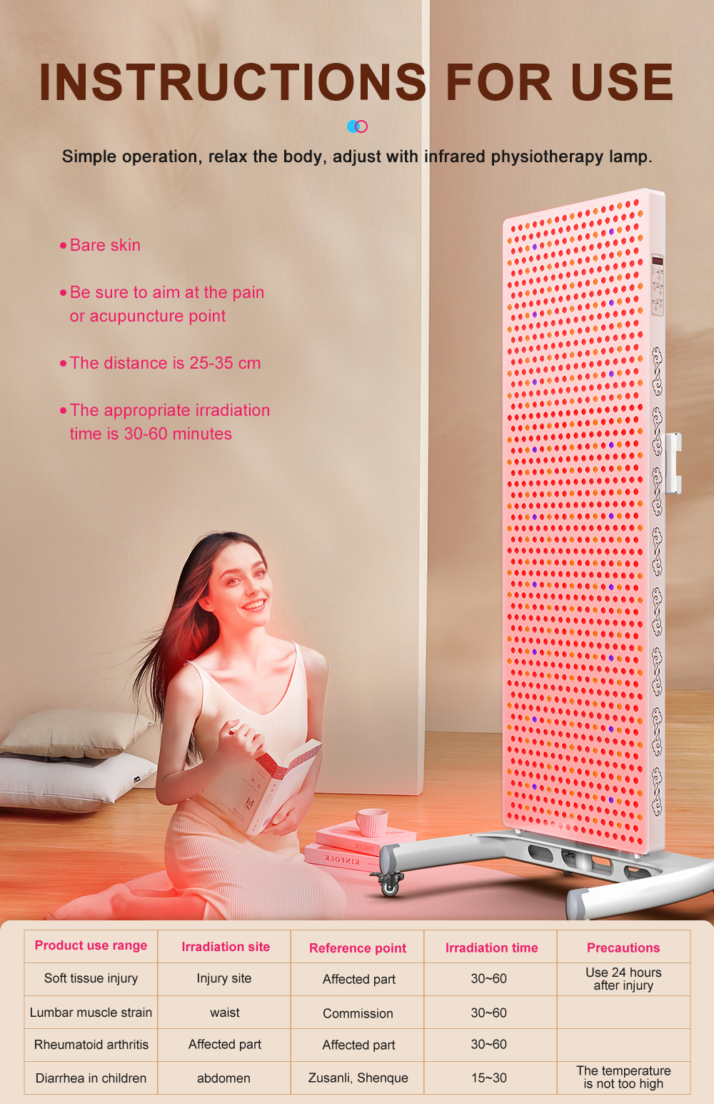4725W red light therapy panel