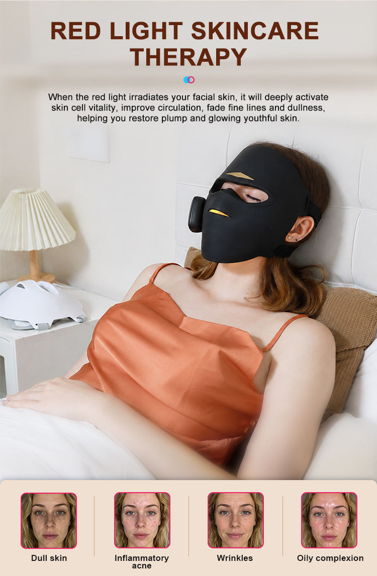 9D Multi-spectrum LED Face Mask – 4-in-1 Light Therapy for Home Use