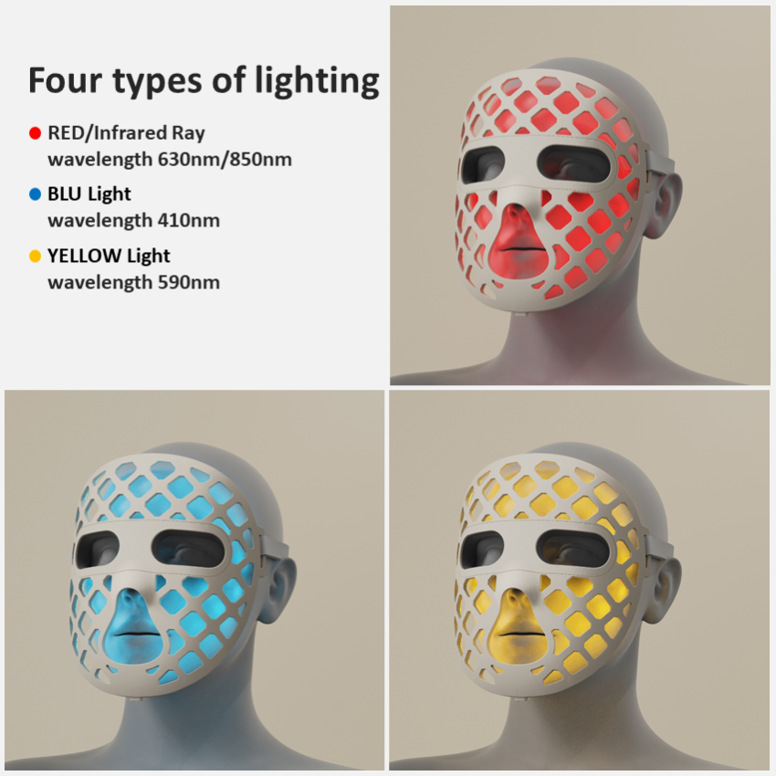 SM-W60-T / SM-W36-T – Super Light Red Light Mask with 4-in-1 LED