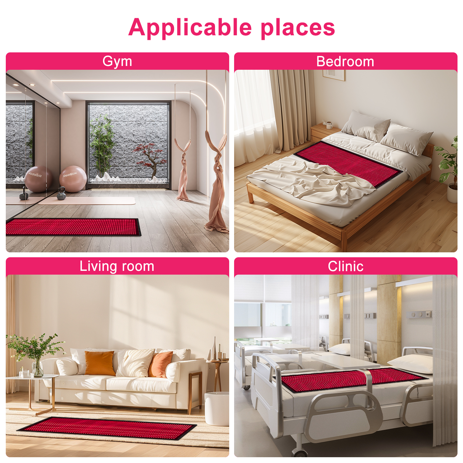 Red Therapy Light Mat Pad