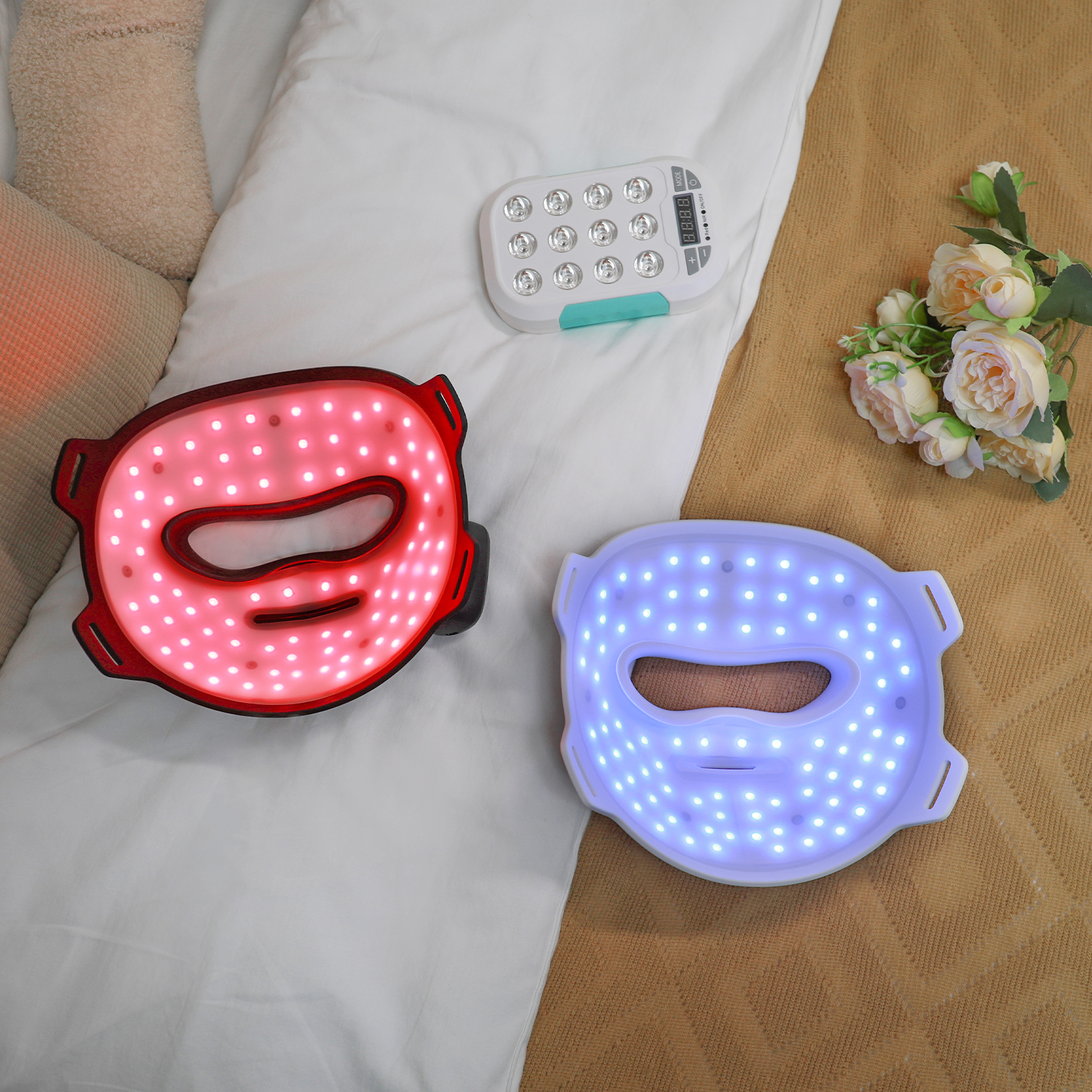 9D Multi-spectrum LED Face Mask – 4-in-1 Light Therapy for Home Use
