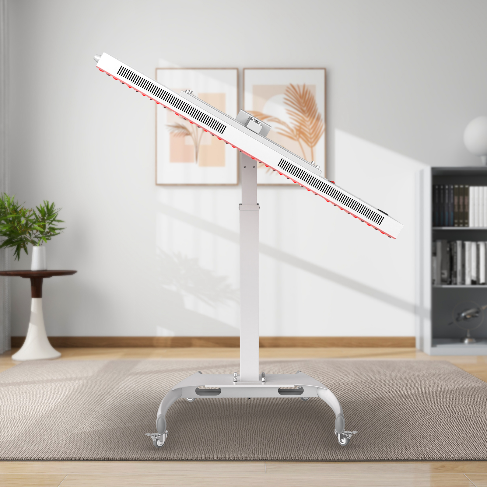 Adjustable Movable Floor Manual Stand for Red Light Therapy Panel