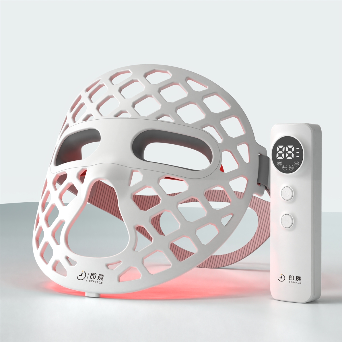 SM-W60-T / SM-W36-T – Super Light Hollow Red Light Mask with 4-in-1 LED & IP67 Waterproof